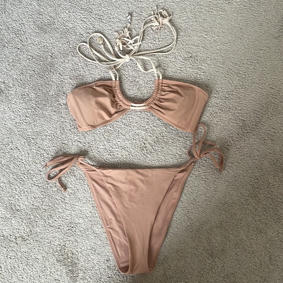 Aerie tassel bikini top and tie cheekiest bikini bottoms - Picture 3 of 6
